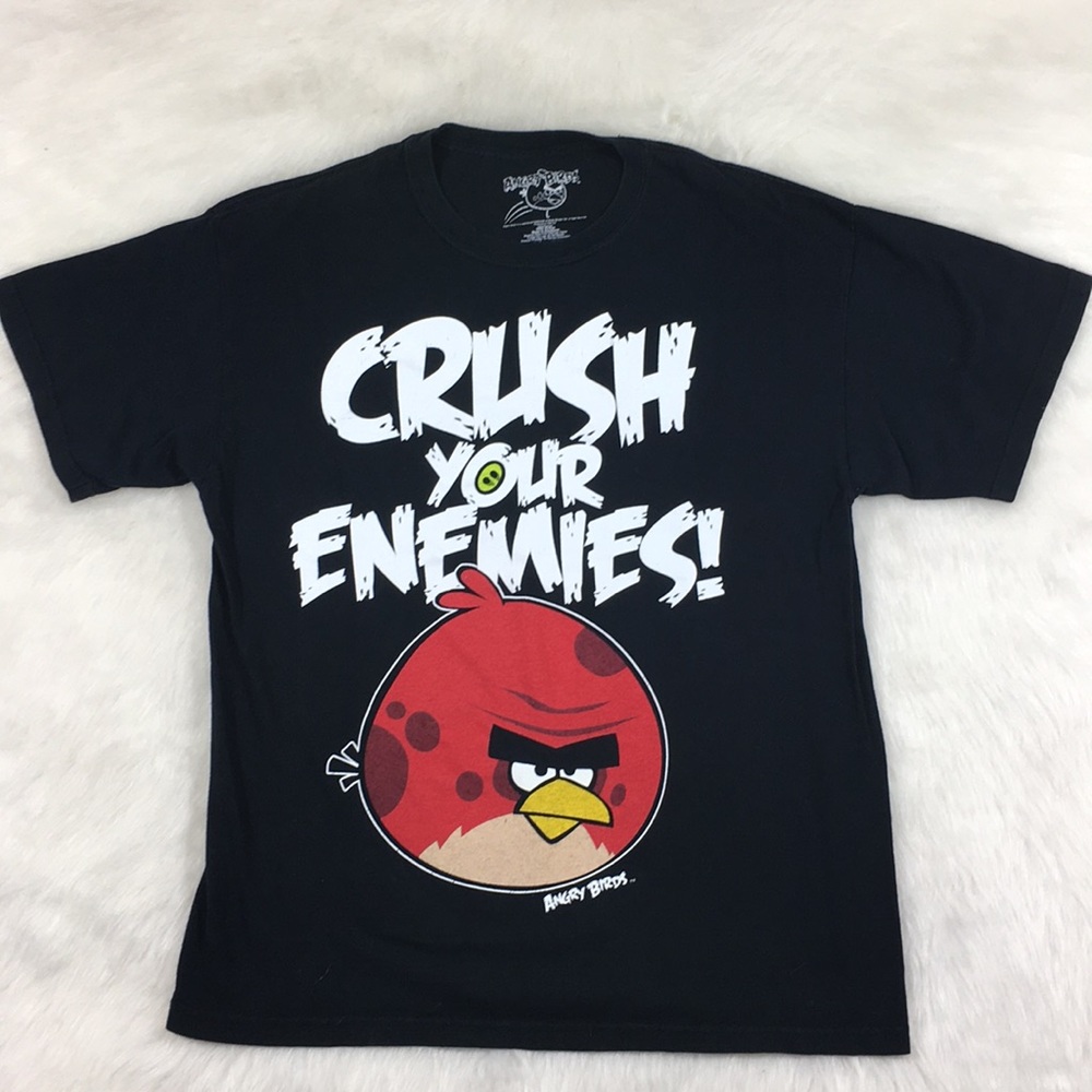 Angry birds crush your enemies t shirt Large